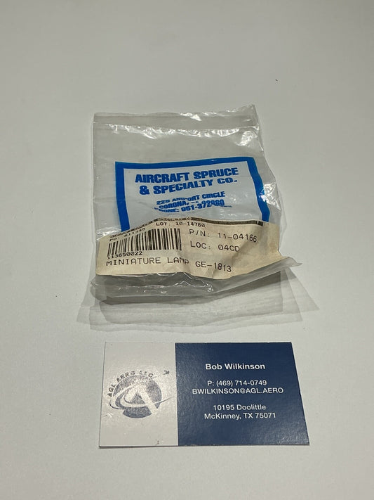 P/N: 11-04166 / GE-1813 Aircraft Spruce & Specialty - Miniature Lamp