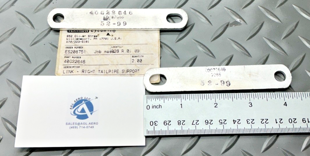 P/N: 40G22646 Lycoming Link - Right Tailpipe Support (NE)