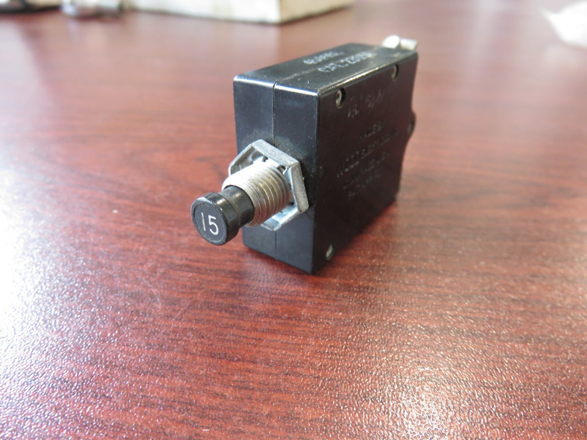 P/N: 454658 - Wood Electric Corp. 15 Amp Aviation Breaker