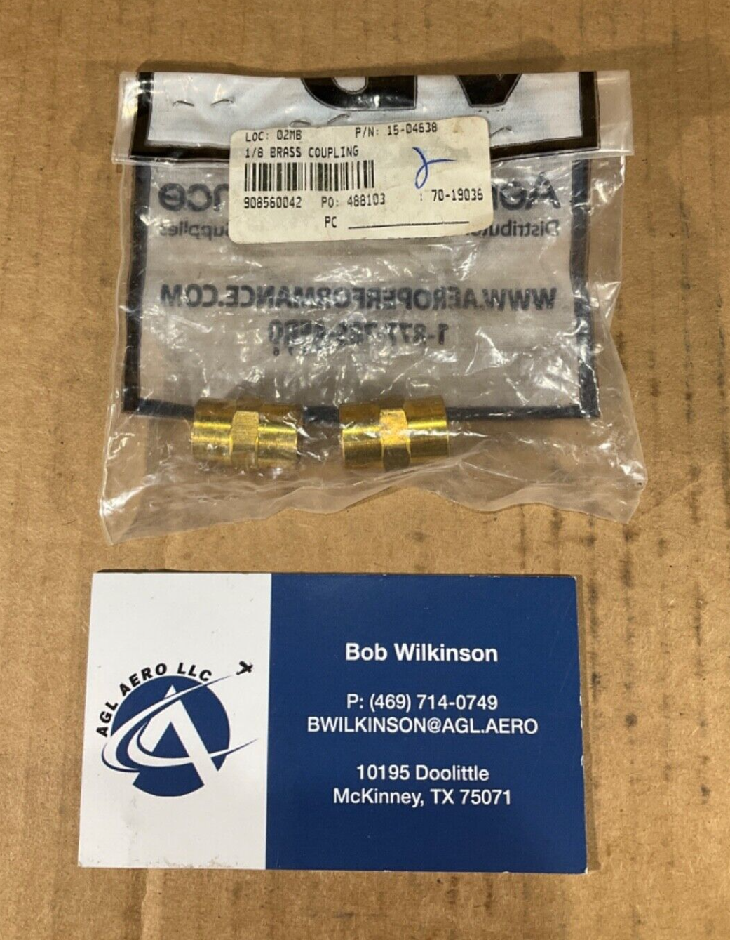 P/N: 15-04638 Brass Coupling (One)