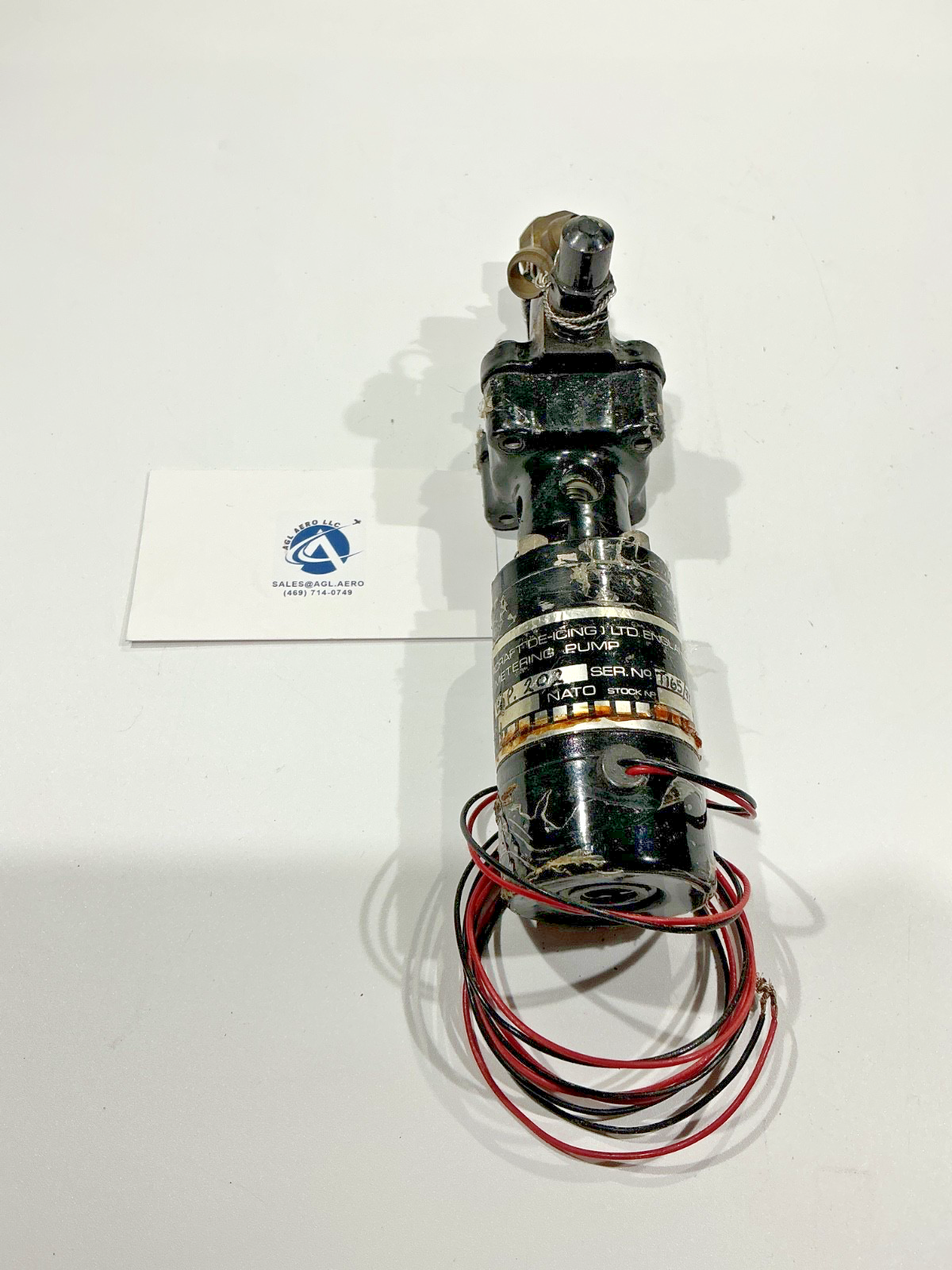 P/N:  W.P. 202 T.K.S. De-Icing Metering Pump (AR) - for one