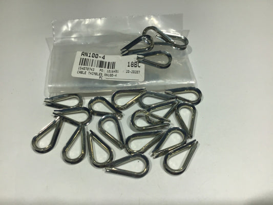 P/N: AN100-4 Thimble - Wire Cable (set of 20)