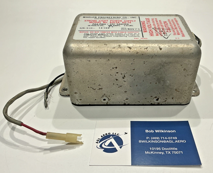 P/N: A412A HS-14 Whelen Strobe Light Power Supply (AR)