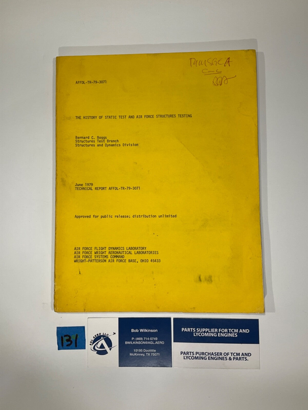 The History of Static Test and Airforce Structures Testing