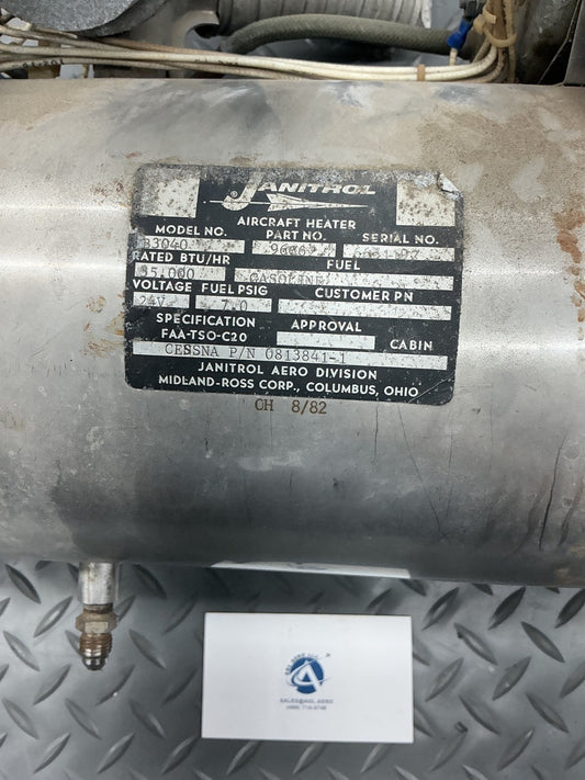 P/N: 96C62 Janitrol B3040 (Core, Parts Only)