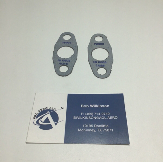 P/N: 78903 Lycoming Gasket Oil Drain w 8130 (for one gasket)