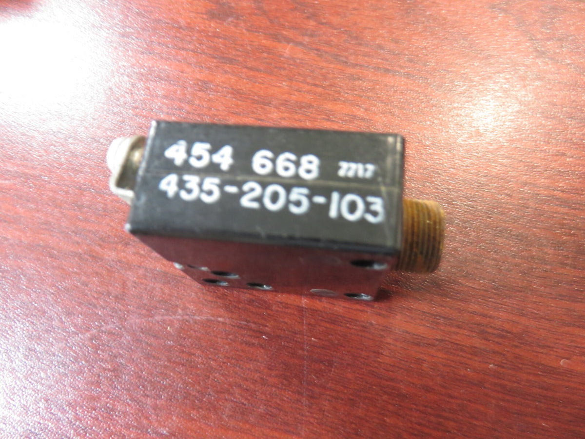 P/N:  435-205-105 - Wood Electric Corp.  5 Amp Aviation Breaker