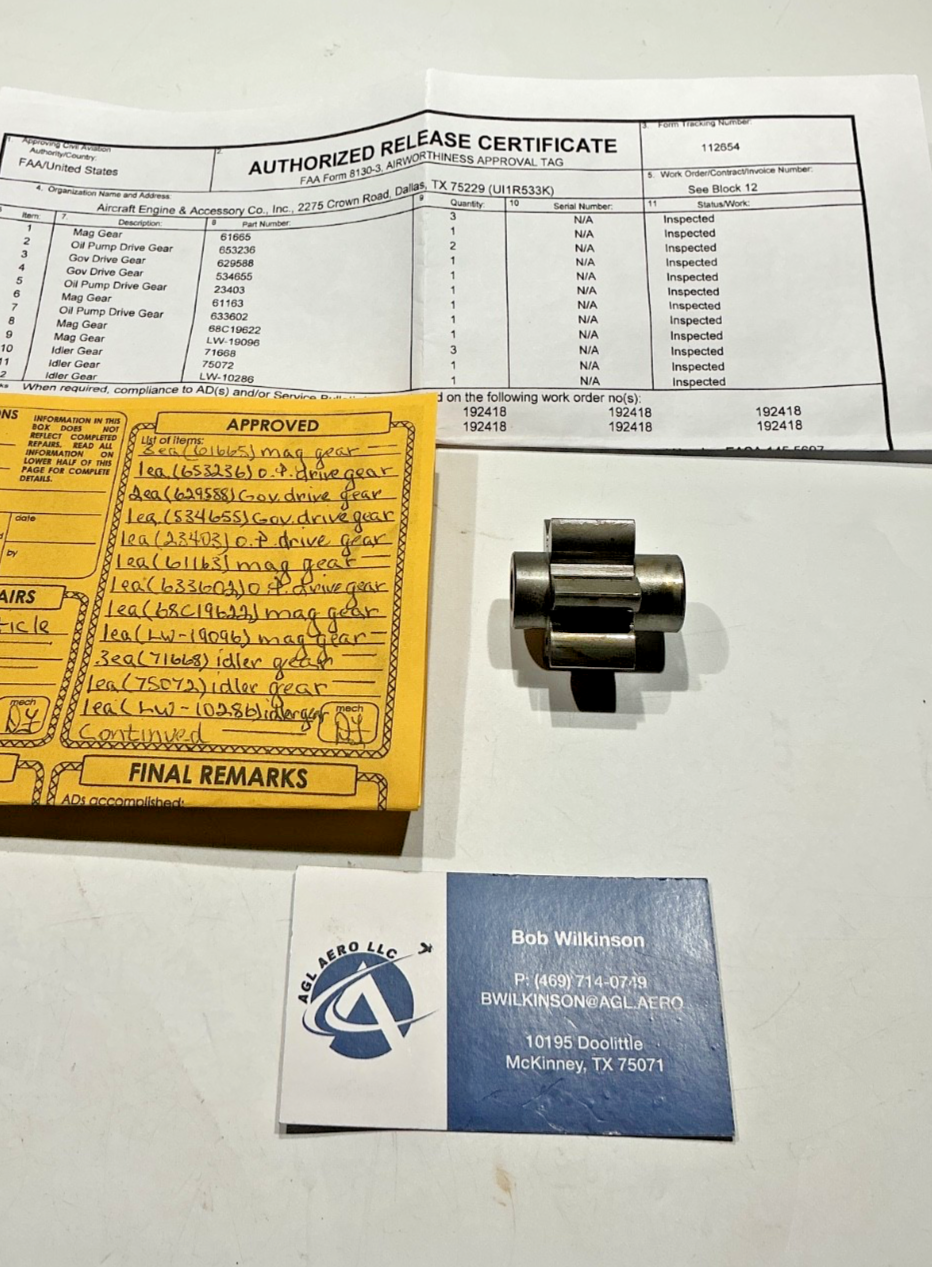 P/N: 633602 TCM Gear, Oil Pump Driven (Certified Inspected) - for one gear