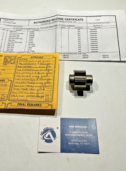 P/N: 633602 TCM Gear, Oil Pump Driven (Certified Inspected) - for one gear