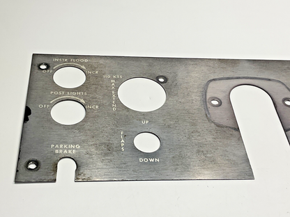P/N: 105-320012-7	Panel, RH Stock Instruments (AR) - Duchess 76