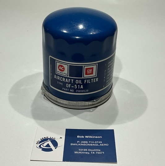 P/N: 25010539 Aircraft Oil Filter - Type OF-51A (NE) - for one