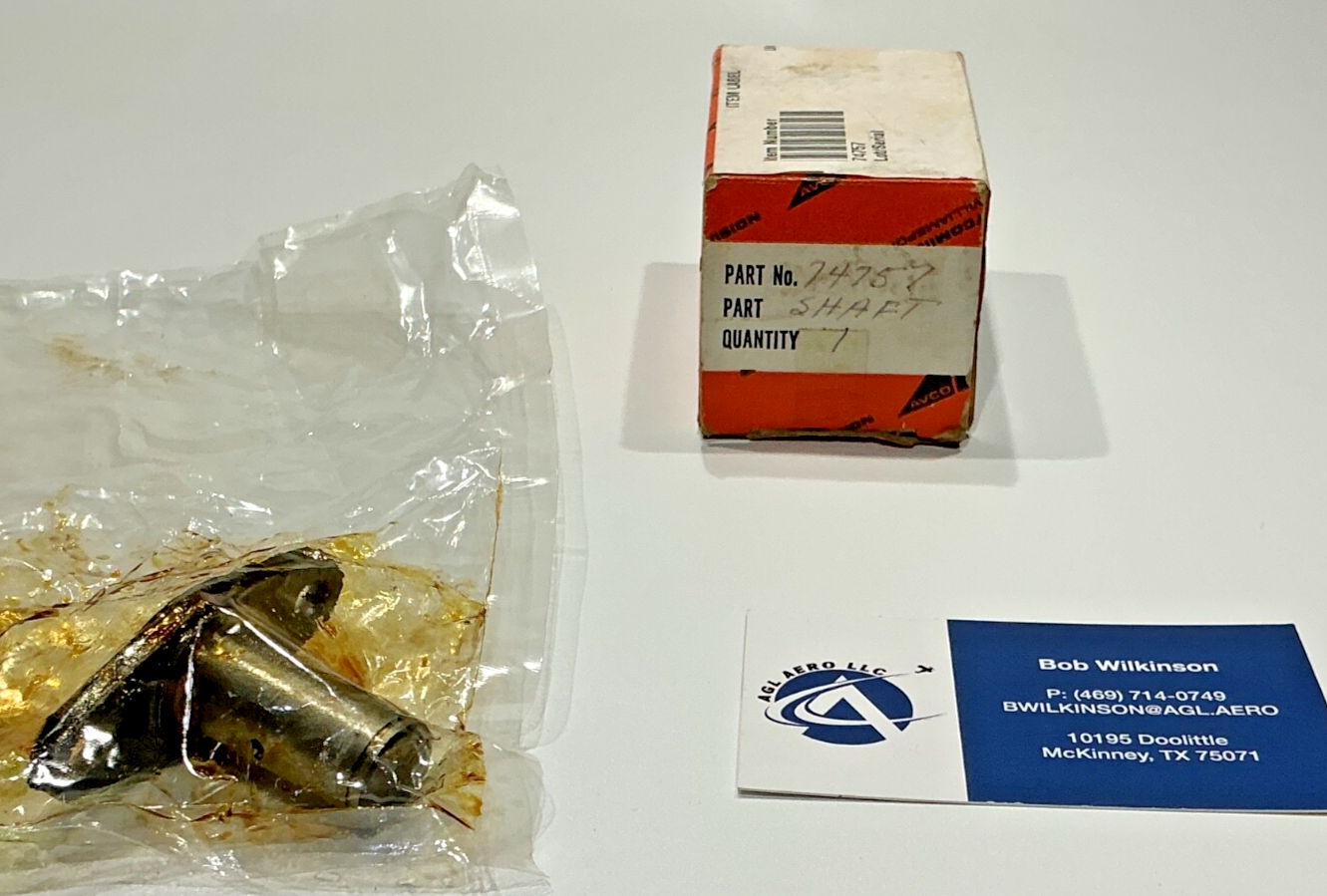 P/N: 74757 Lycoming Shaft - Fuel Pump Idler Gear (NE)