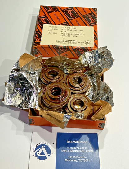 P/N: 68325 Lycoming Intake Valve Spring Seat (NOS) - for one