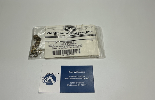 P/N: 10-400632-3 TCM Shiploose Kit (NE) - for one set (6 nuts & 6 washers)