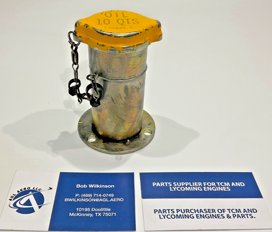 P/N: 538773 Oil Fill Neck 3.5" with 640620-5; 10 Qt Cap  (AR)