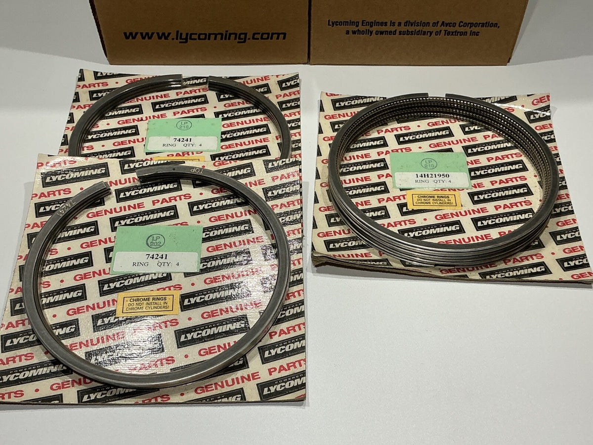 P/N: 75089 Lycoming Pistons set with Rings (NE) - sold as SET