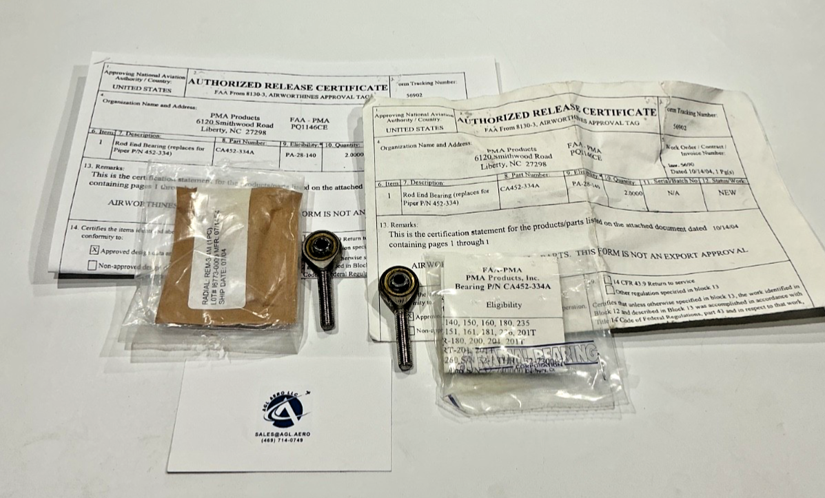 P/N: CA452-334A Bearing Rod End w/8130 (NOS)