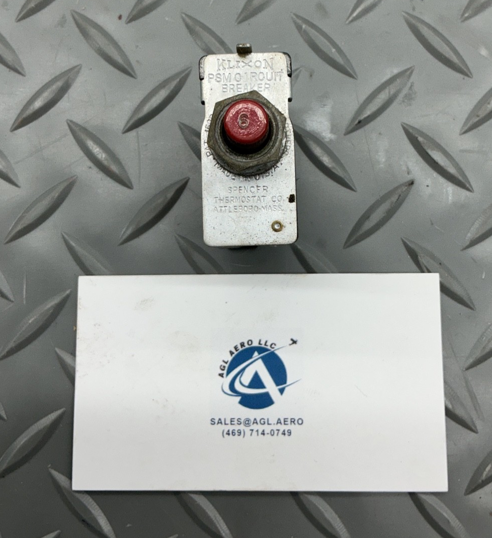P/N: PSM-6N Klixon PSM 6 Amp Circuit Break (AR)