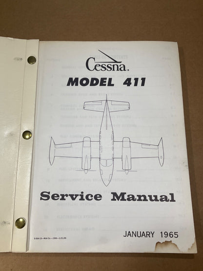 Service Manual Cessna 411; January 1965