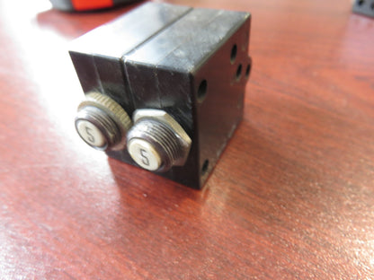 P/N:  435-205-105 - Wood Electric Corp.  5 Amp Aviation Breaker