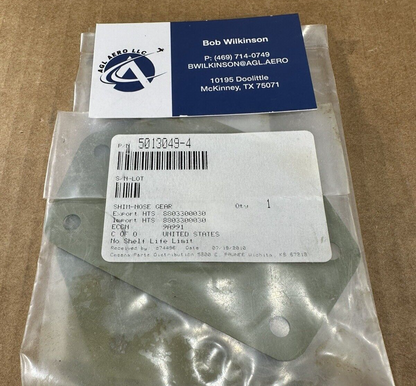 P/N: 5013049-4 Cessna Shim Nose Gear