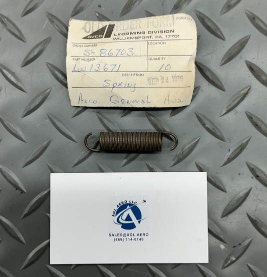 P/N: LW-13671 Lycoming Spring - Wastegate (NOS)