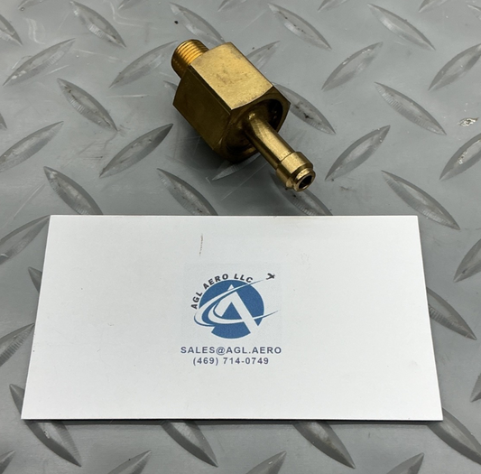P/N: LW-13807 Lycoming Fuel Drain Adapter Assembly (NOS)