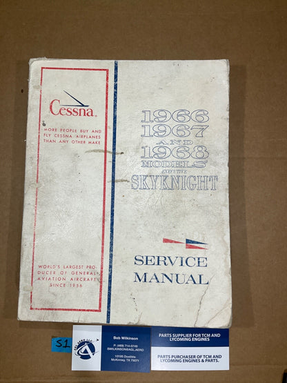 Service Manual Cessna Executive Skyknight Models 1966, 1967, 1968 (July 1968)