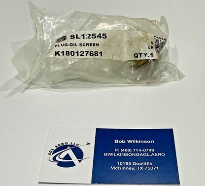 P/N: SL12545 Plug - Oil Screen (NE) - for one plug