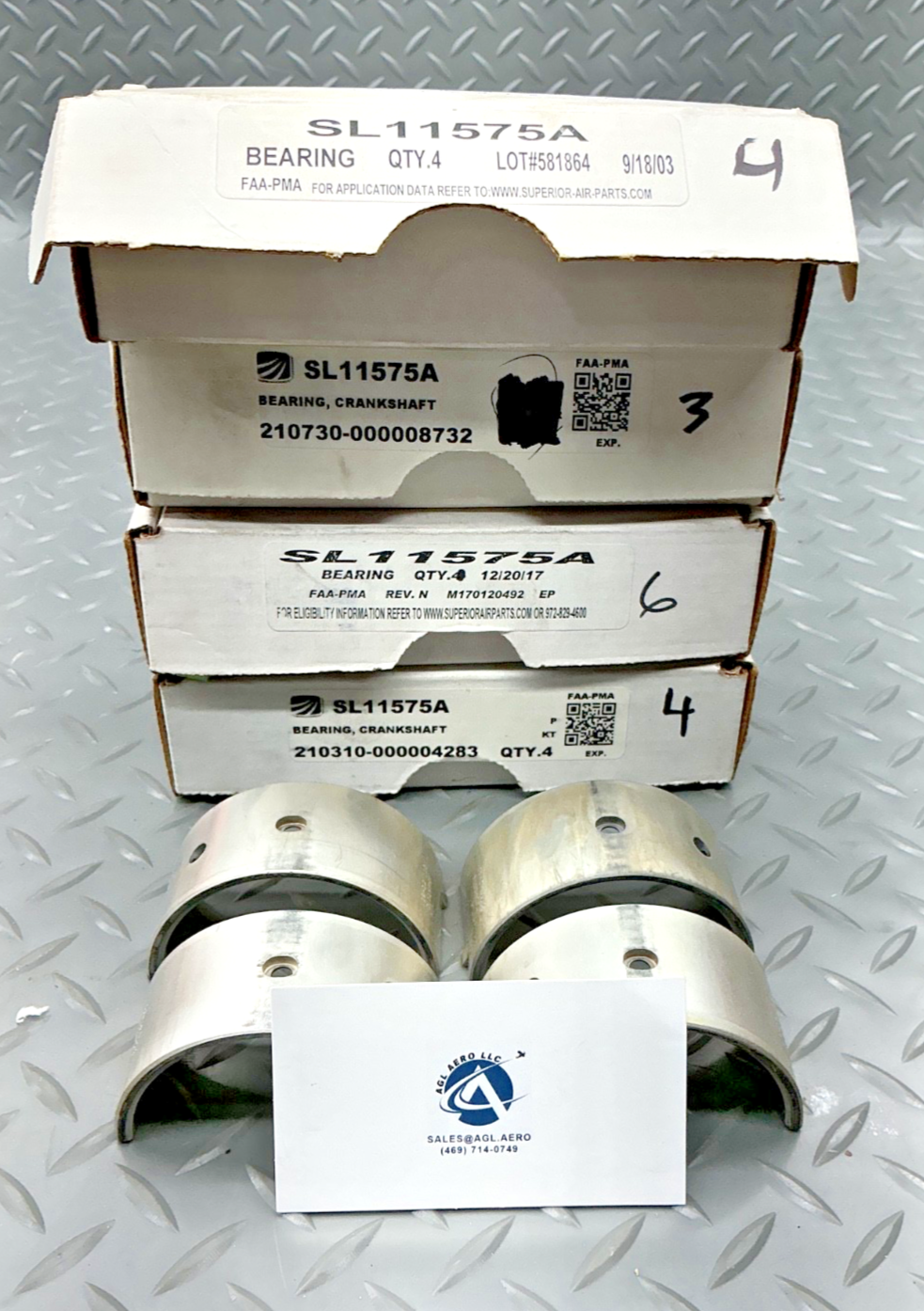 P/N: SL11575A Superior Crankshaft Bearing (NE)