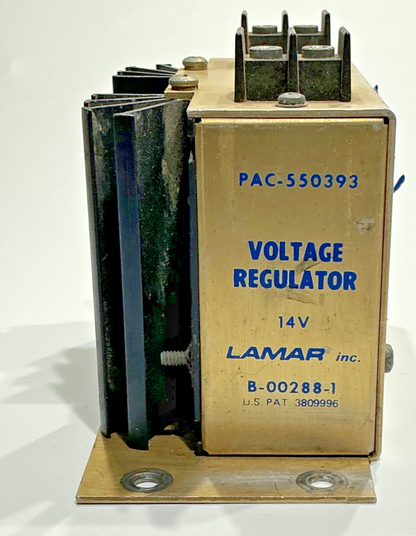 P/N: B-00288-1 Lamar PAC-550393 Voltage Regulator - 14V (AR)