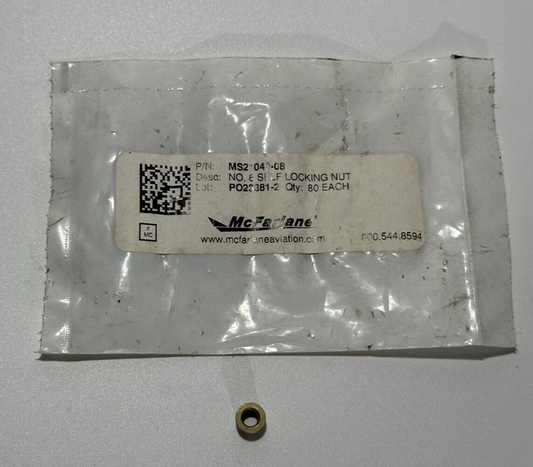 P/N: MS21042-08 Military Standard Self Locking Nut