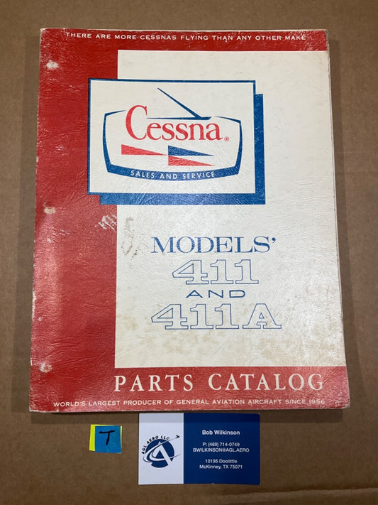 Parts Catalog Cessna 411 & 411A; November 1966