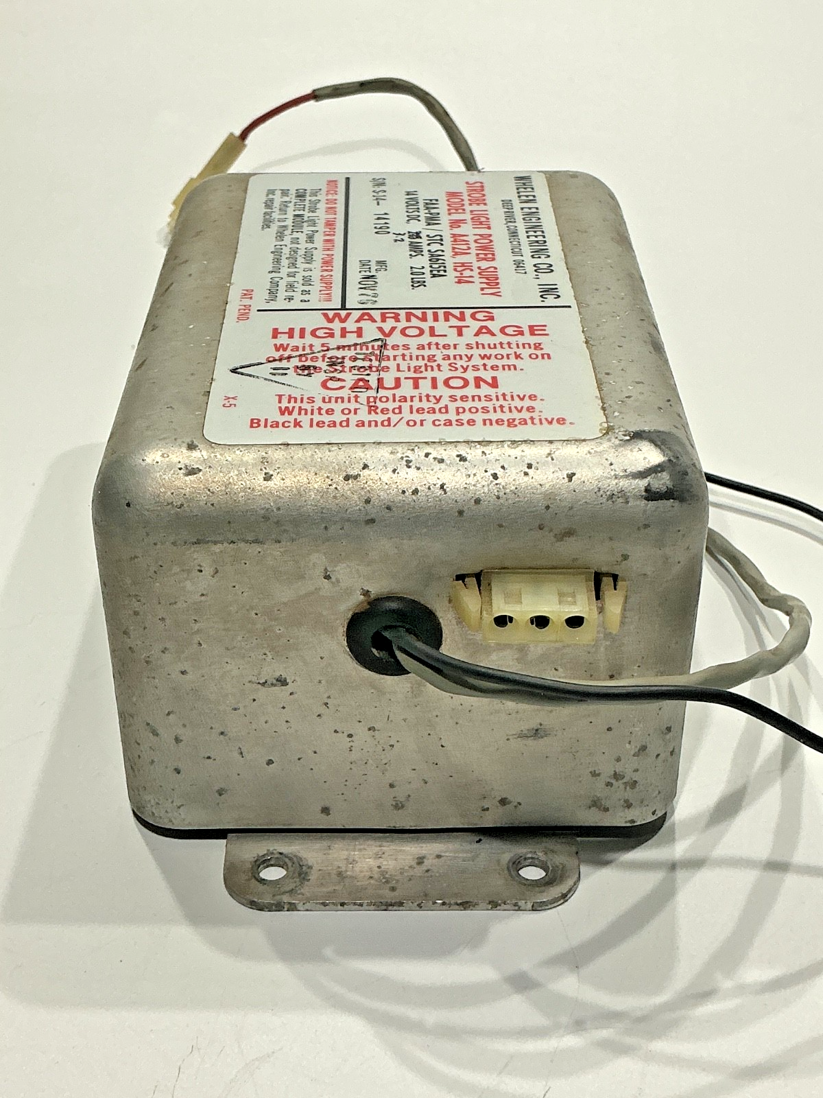 P/N: A412A HS-14 Whelen Strobe Light Power Supply (AR)