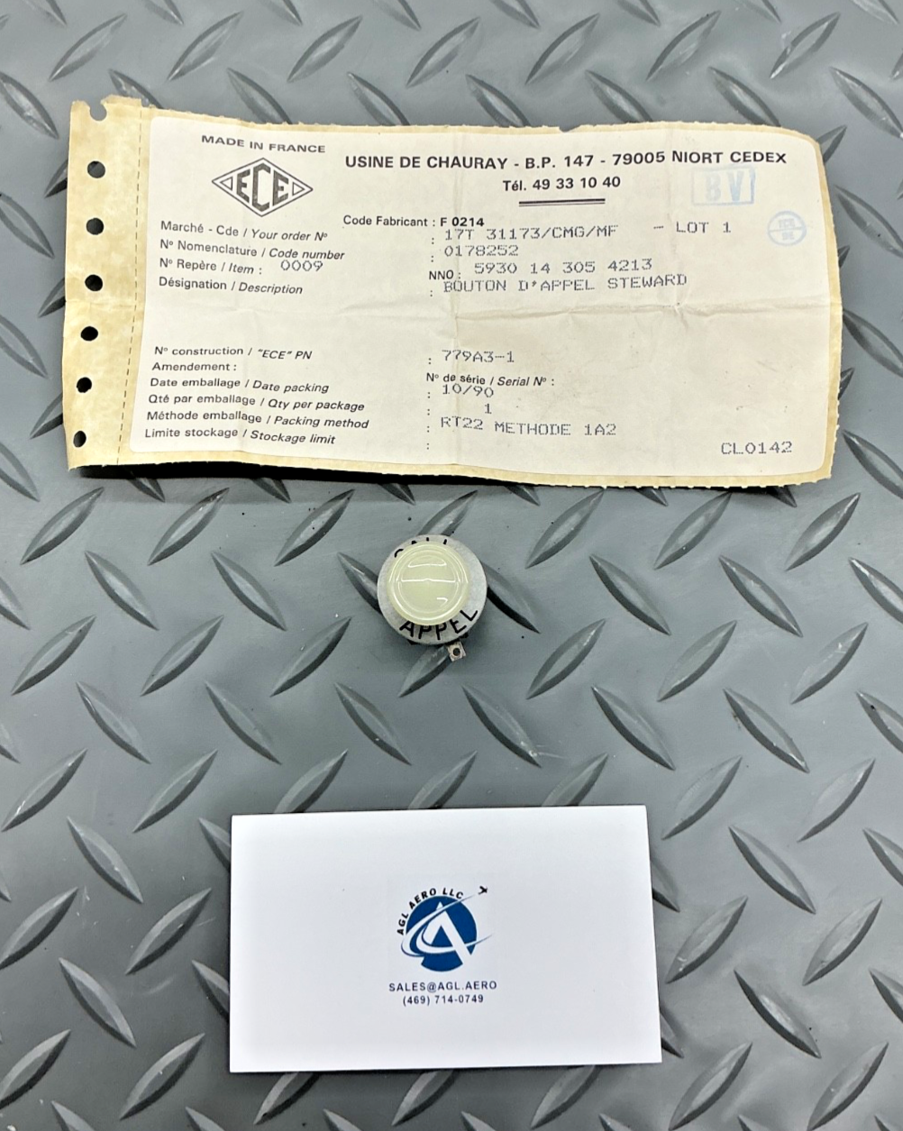 P/N: 779A3-1 ECE Micro Push-Pull Switch (NOS)