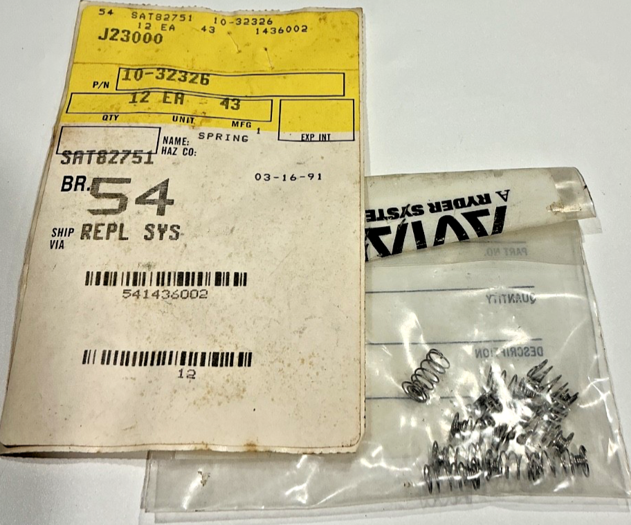 P/N: 10-32326 TCM Spring (NOS) - for one