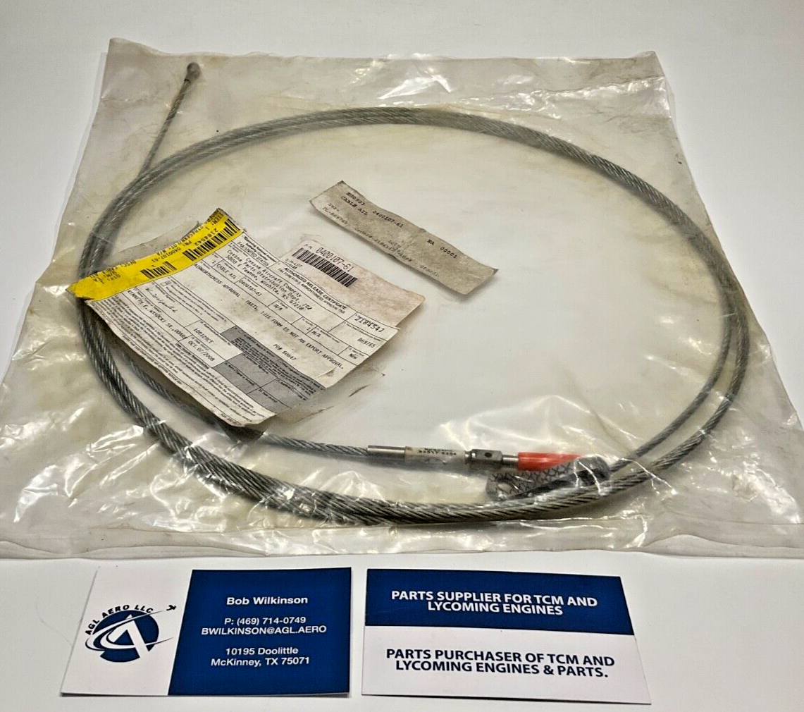 P/N: 0400107-61 Cessna Cable Aileron with 8130 (NOS)
