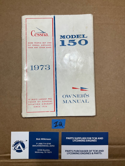 Owner's Manual 1973 Cessna Model 150