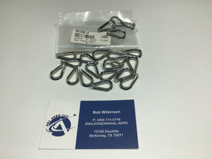 P/N: AN100-4 Thimble - Wire Cable (set of 20)