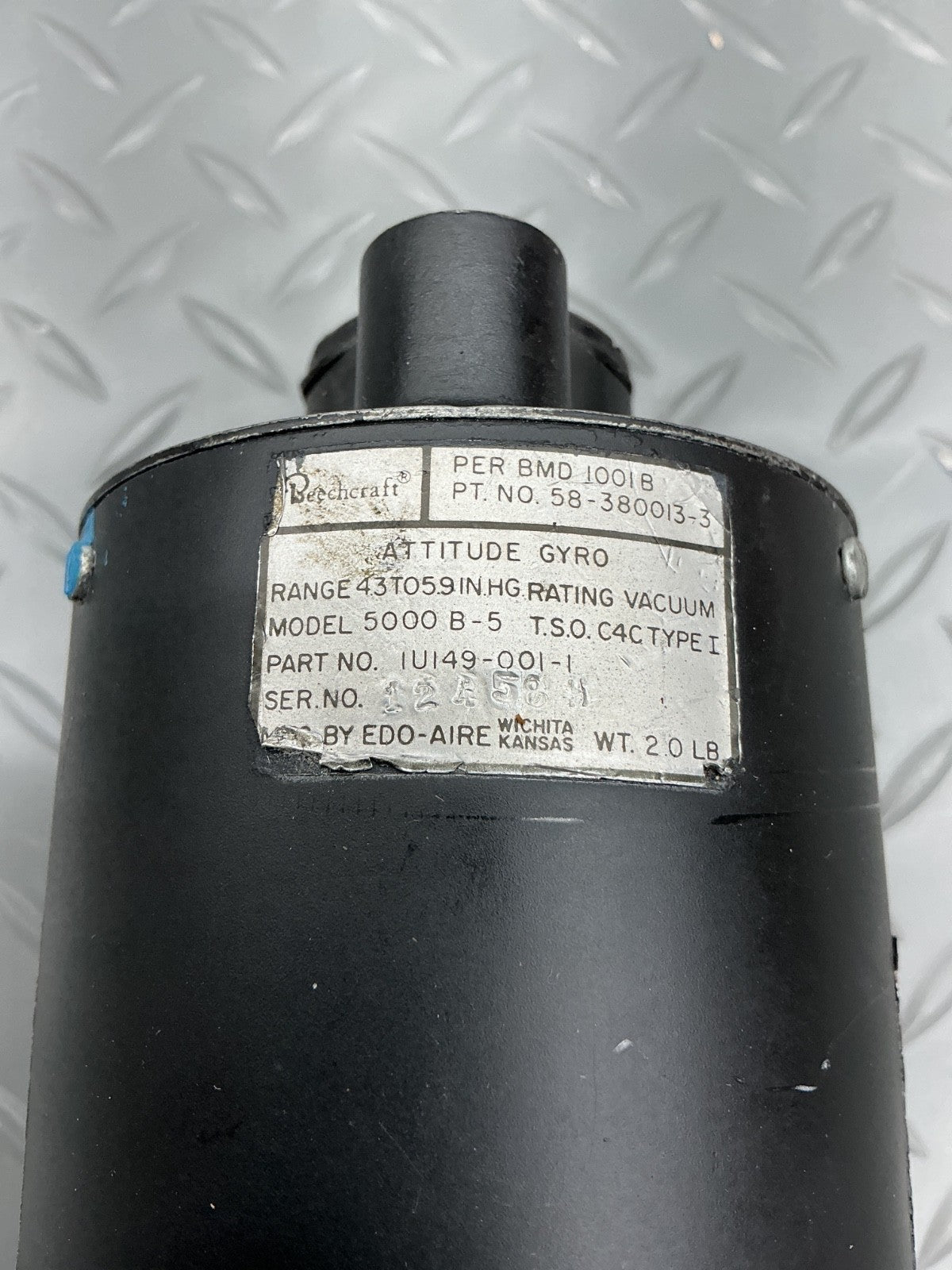 P/N: 58-380013-3 Edo-Aire Attitude Gyro 5000B-S Alt P/N 10149-001-1 (AR) - for 1