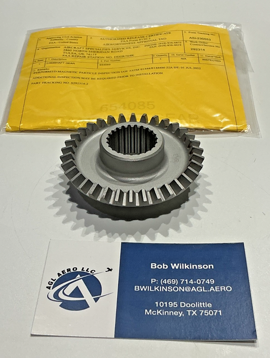 P/N: 654085 TCM Gear - Bevel - Gov Drive (Certified Inspected) - for one