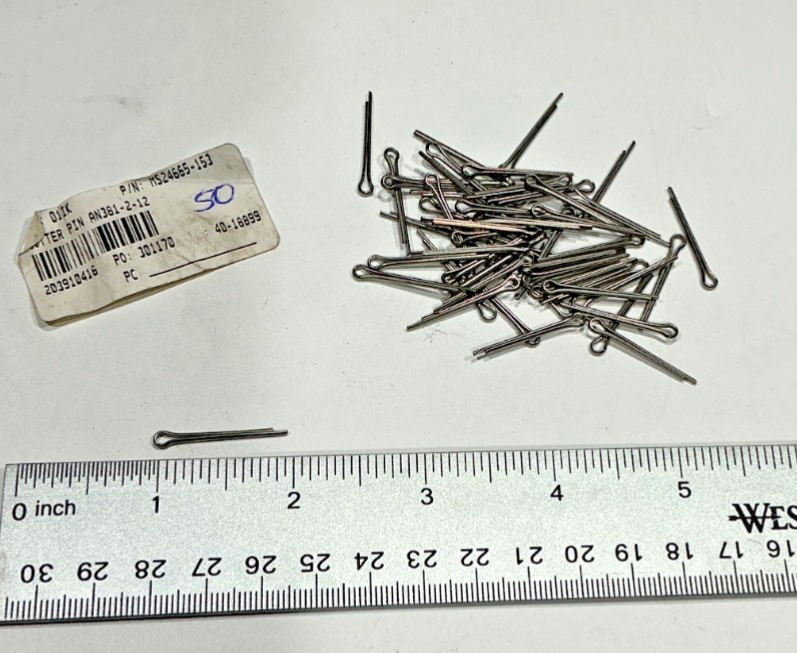 P/N: AN381-2-12 Lycoming Cotter Pin (NE) - for one