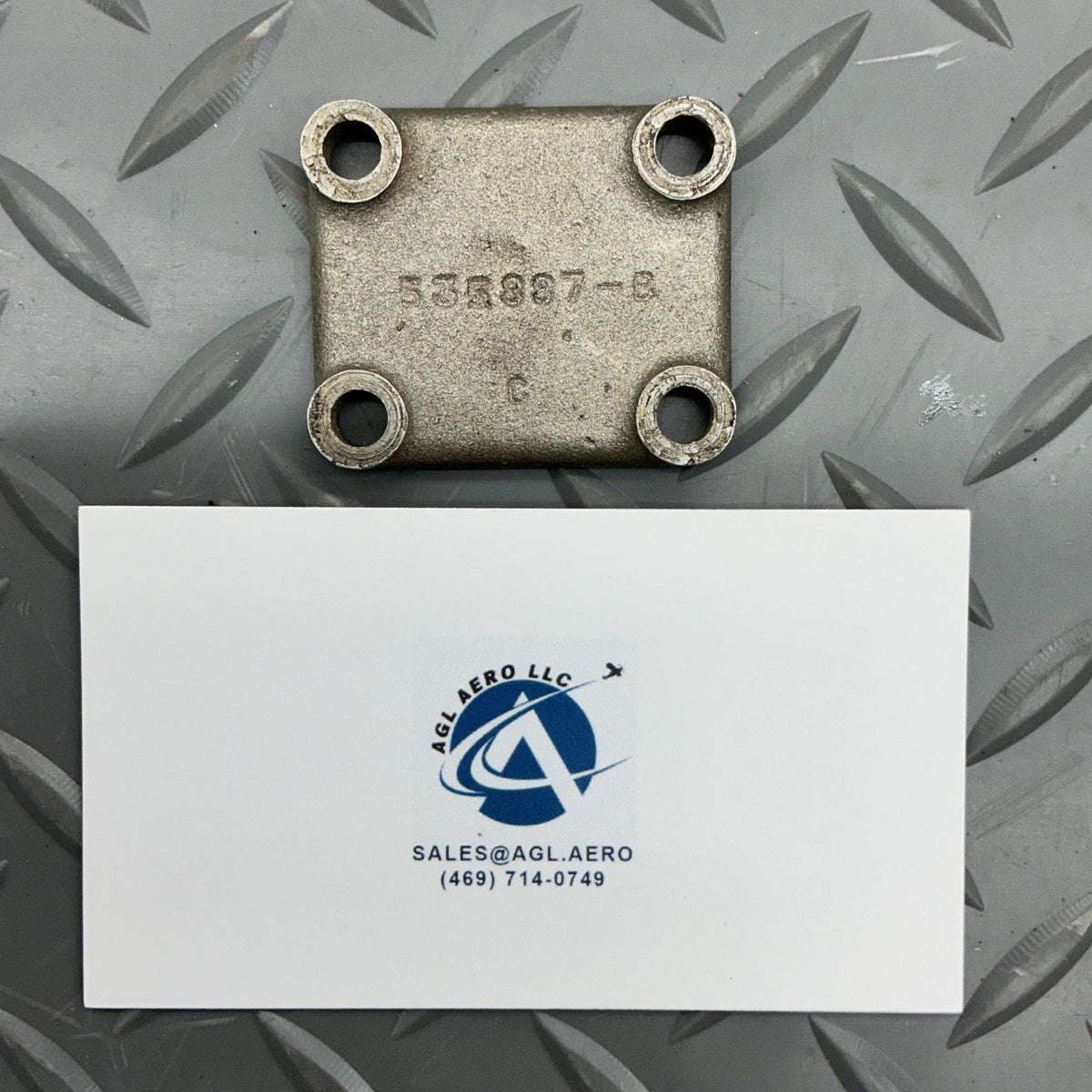 P/N: 535887 Continental Tachometer Gear Box Cover Plate (AR)