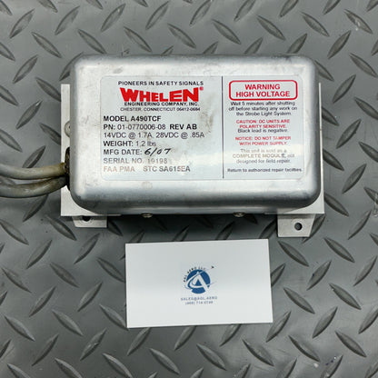 P/N: A490TCF Whelen Strobe Power Box (AR)