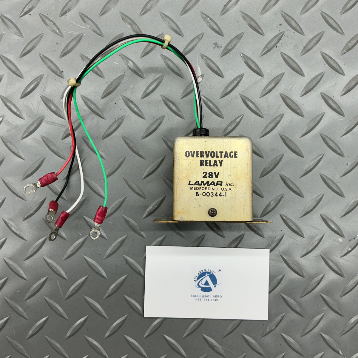 P/N: B-00344-1 Lamar Overvoltage Relay from Beech Duchess (AR)