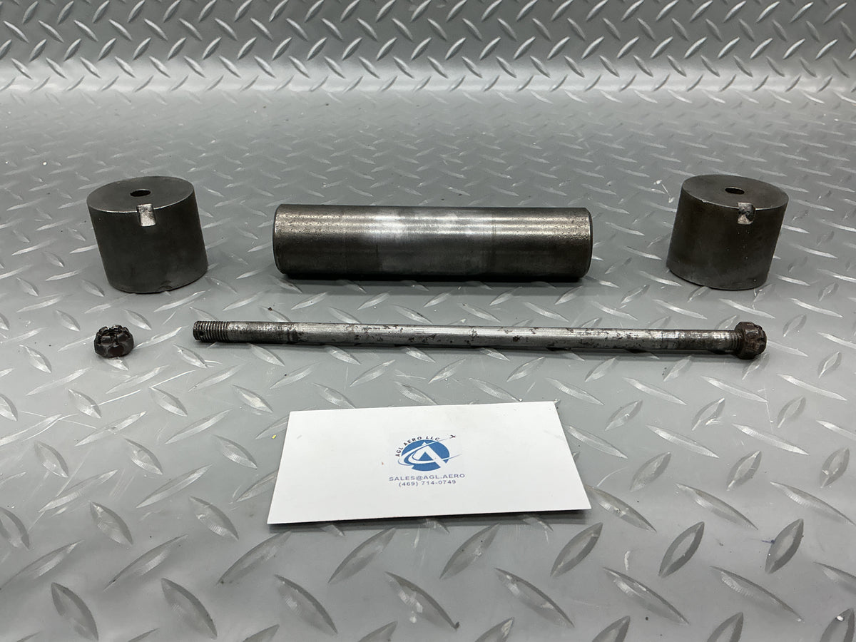 P/N: 0442142-1 Cessna 150G Nose Wheel Axle Tube with Ferrule Caps (AR)